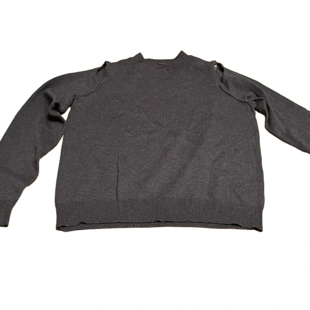 Poof cold shoulder sweater, size large